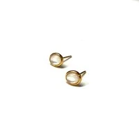 Brinco com Madrepérola e Banho de Ouro 18K
