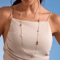 Colar Dots Acetinado com Mix de Banhos