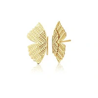 Brinco Renda Butterfly Banho Ouro 18K