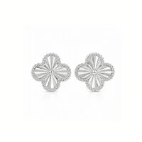 Brinco Van – Banho de Ródio Branco | Geometria Moderna em Prata