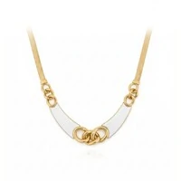 Colar Manzinni com Madre Pérola e Banho de Ouro 18K