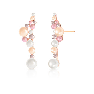 FotoBrinco Beth com Pérolas e Banho de Ouro Rosé