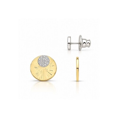 Foto Brinco Constelação com Zircônias e Banho de Ouro 18K