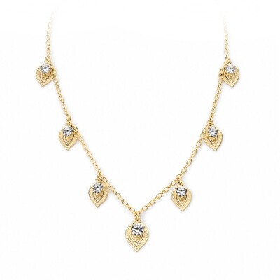 Foto Colar Beth com Zircônias e Banho de Ouro 18K
