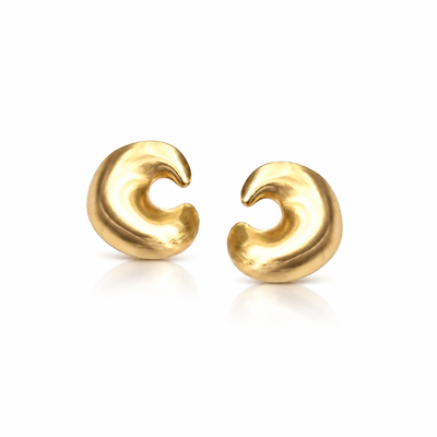 Foto Brinco Solk Acetinado com Banho de Ouro 18K
