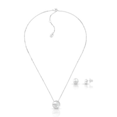 Foto Conjunto Lumina com Zircônias Banho de Ródio Branco