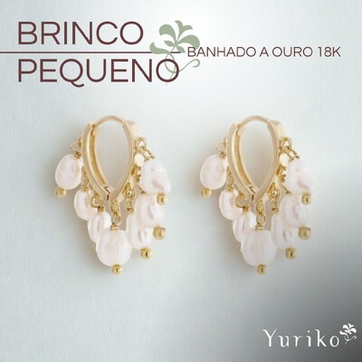 Brinco Pequeno Banhado a Ouro - Delicadeza e Estilo para o Dia a Dia