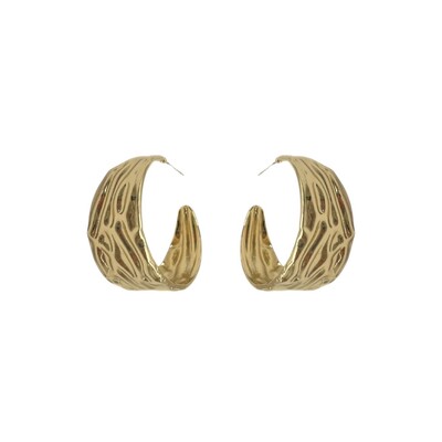 Foto Argola Duna com Banho de Ouro 18K