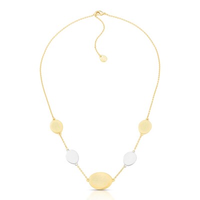 Foto Colar Poncto com Mix de banhos e acabamento Acetinado