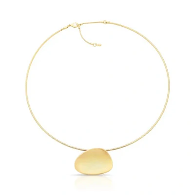 FotoChoker Corcovado II com Banho Ouro 18K - Design Escultural com Acabamento Acetinado