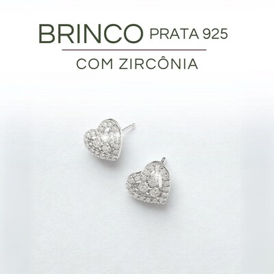 Brinco de Prata com Zircônia - Sofisticação e Brilho Atemporal