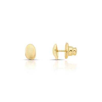 Foto Brinco Annie PP Acetinado com Banho de Ouro 18K