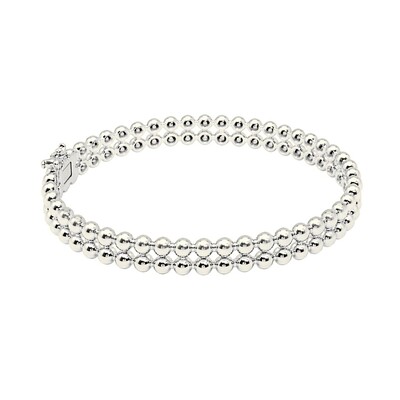 Foto Bracelete Globina com Banho de Ródio Branco