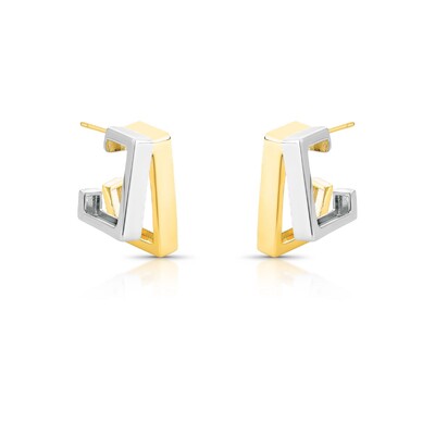 Foto Argola Carré 2 fios Mix de banho