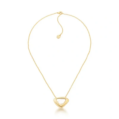 Foto Colar Yolanda Minimalista com Madre Pérola e Banho de Ouro 18K