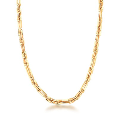 Foto Corrente Geraes Quadrados com Banho de Ouro 18K