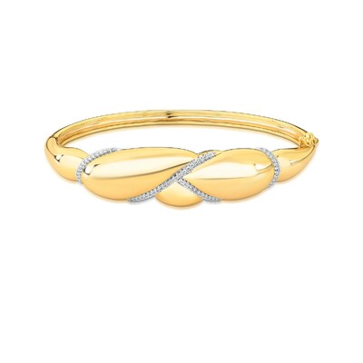 Foto Bracelete Auguri com Zircônias e Banho Ouro 18K | Design Fluido e Sofisticado