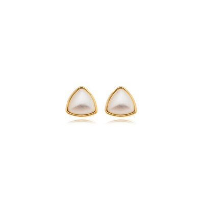 Foto Brinco Candela Petit - Mix de Banhos em Ouro 18K e Ródio Branco | Design Acetinado