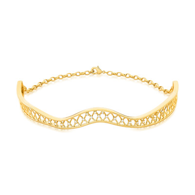 FotoChoker Aramado com Zircônias e Banho de Ouro 18K - Elegância Clássica com Brilho Moderno
