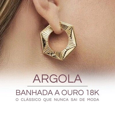 Argola Banhada a Ouro: O Acessório Clássico Que Nunca Sai de Moda