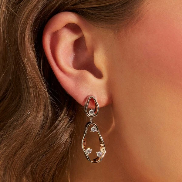 Brinco Badu com Zircônias e Mix de Banhos