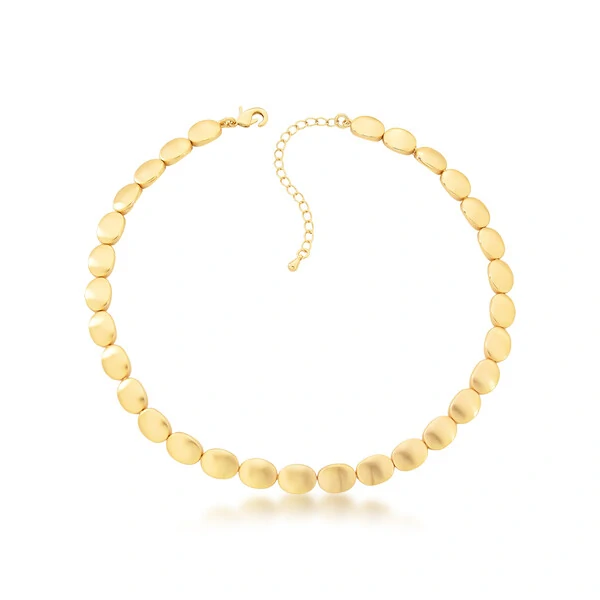 Colar Irene com Banho de Ouro 18K e acabamento acetinado