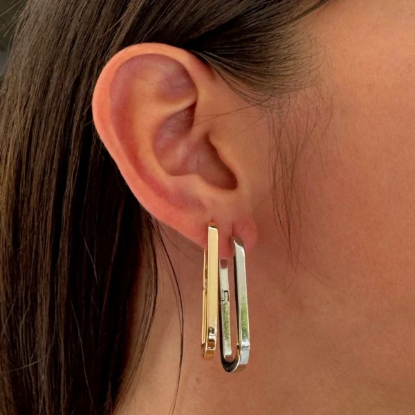Brincos Costes Banho Ouro 18K