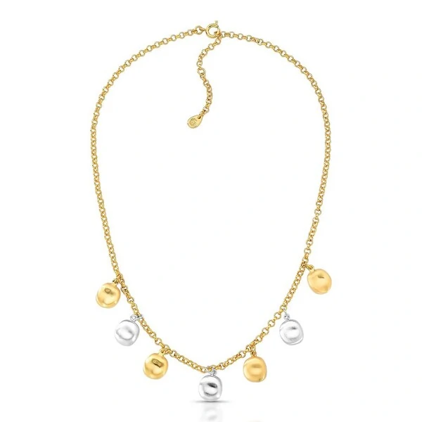 Colar Uova com Mix de Banhos e Acabamento Acetinado