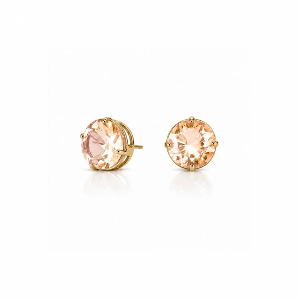 Brinco Riviera com Cristal e Banho de Ouro 18K