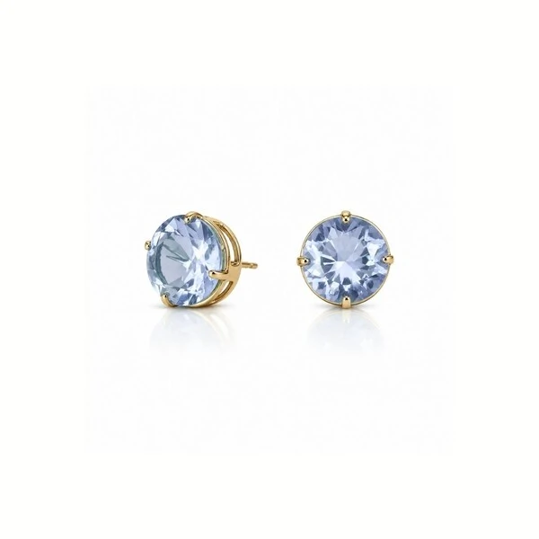 Brinco Riviera com Cristal e Banho de Ouro 18K