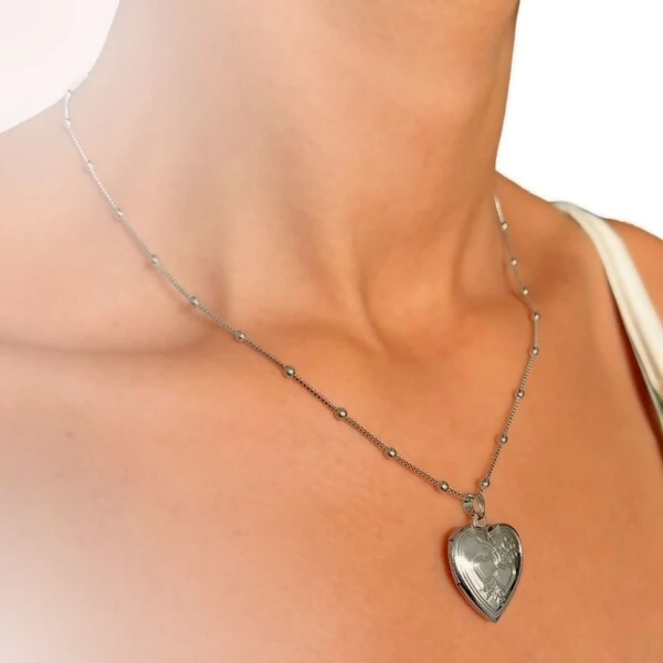 Relicário Amore Ródio Branco