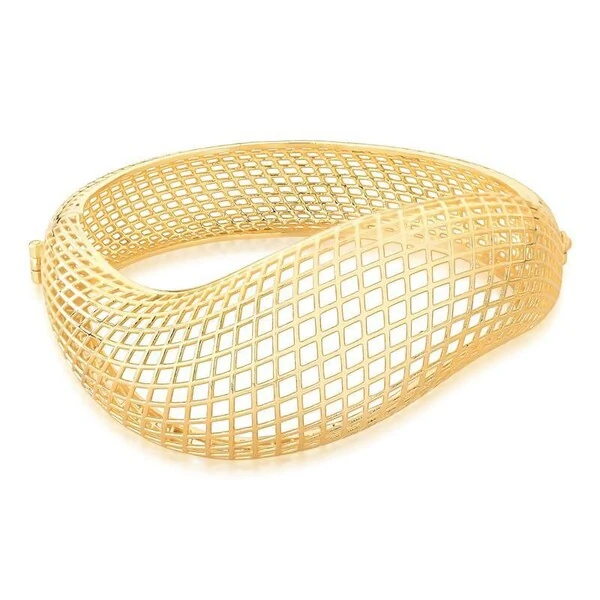 Pulseira Aramado Banhado a Ouro 18K - Elegância Clássica com Brilho Intenso
