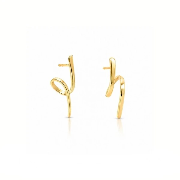 Brinco Mini Verse Banho Ouro 18K