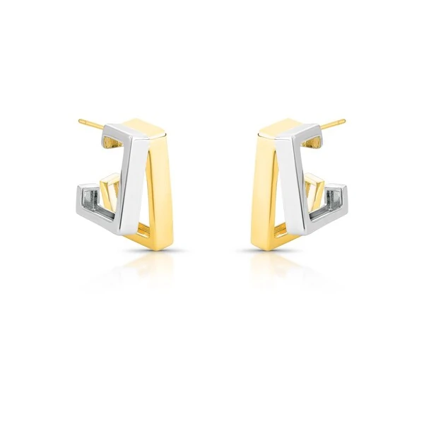 Argola Carré 2 fios Mix de banho