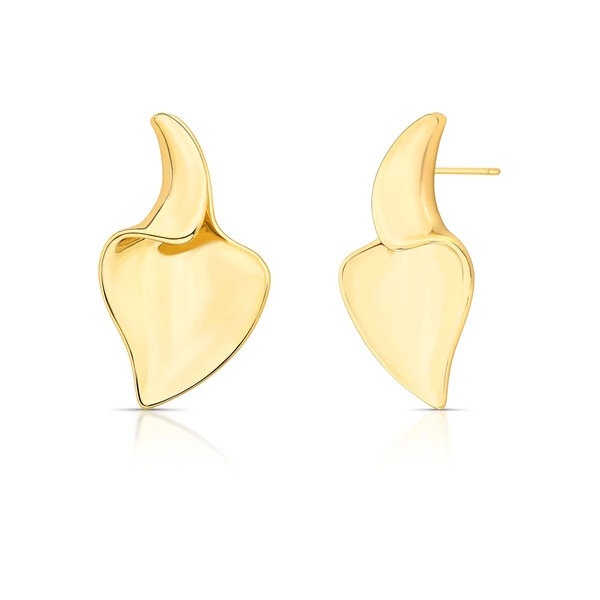 Brinco Fellini com Banho de Ouro 18K