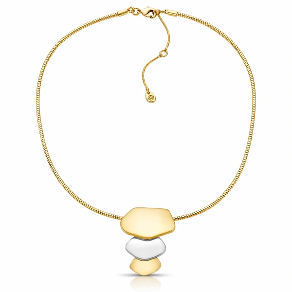 Colar Gilberto com Acabamento Acetinado e Mix de Banhos