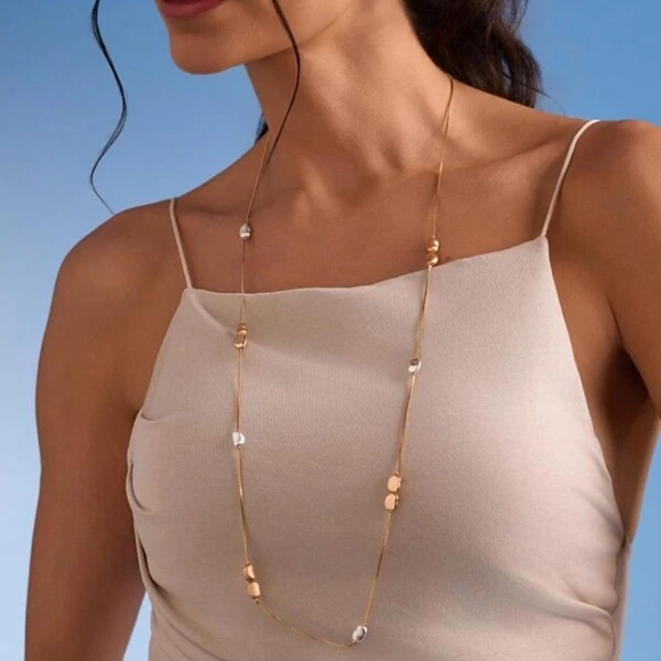 Colar Dots Acetinado com Mix de Banhos