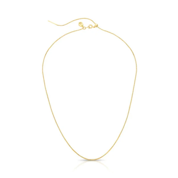 Corrente Fina com Banho de Ouro 18K