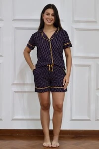 Pijama Americano curto Noite Brilhante