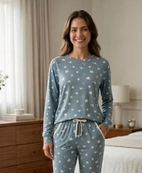 Pijama Manga Longa Jogging Noite Serena