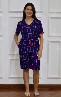 Pijama Bermuda Risca Pop