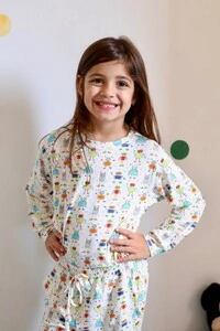 Pijama Infantil Unissex Mini Bots