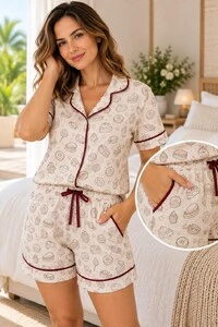Pijama Americano Curto Dolce Sucreé