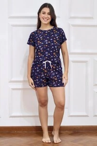 Pijama Tshirt Flocos de Neve