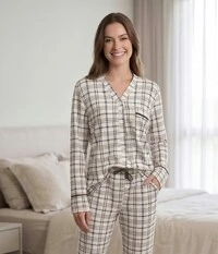 Pijama Americano Longo Calm Blue
