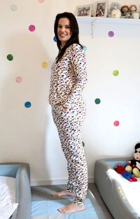 Pijama Jogging manga Longa Turma do Espaço