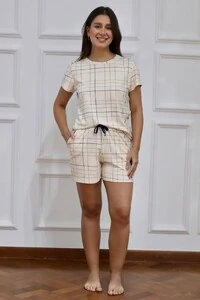 Pijama Tshirt Off Listra Azul