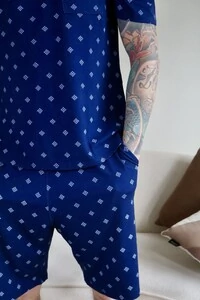 Pijama Verão Masculino Blue Dots