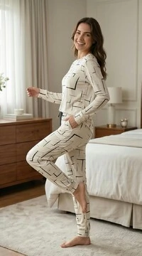 Pijama Manga Longa Jogging Labirinto Off