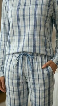 Pijama Manga Longa Jogging Blue Line